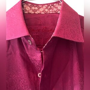 Robert Graham purple paisley classic fit medium button down shirt.